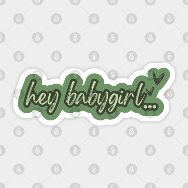 Hey babygirl Criminal Minds Sticker by Alexander S.